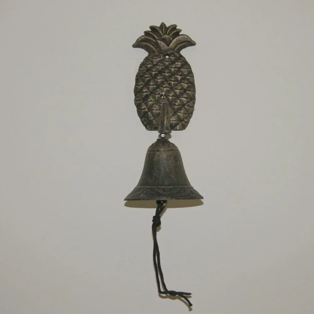 Pineapple Cast Iron Wind Chime 9 3/4" by Chesapeake Bay - Picture 2 of 3